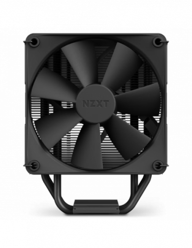 Cooler Intel-AMD AC NZXT T120 Black (17,9-30.6dBA, 500-1800RPM, 1x120mm, PWM, 4 Heatpipes)
