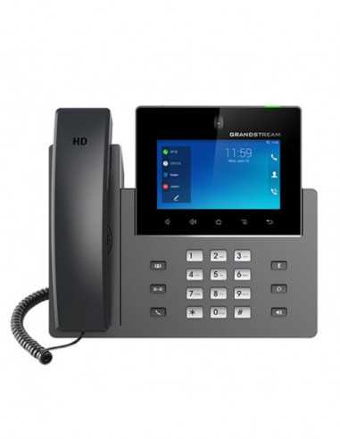 Telefoane IP Grandstream GXV3450 Video, 16 SIP, 16 Lines, Android, 5 Touch Screen, PoE, Wi-Fi 5, Black