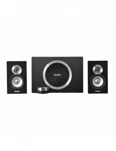 Boxe 2.1 Speakers SVEN MS-1085 Black Silver, 46w 20w + 2x13w 2.1