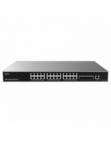Comutatoare gestionate de nivel 3 24-port Gigabit Layer 3 Managed Switch Grandstream GWN7813, 4x10Gbit SFP+, Stackable, Console