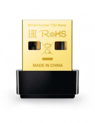 Беспроводные адаптеры USB USB AC600 Wireless LAN Adapter TP-LINK Archer T2U Nano, 600Mbps