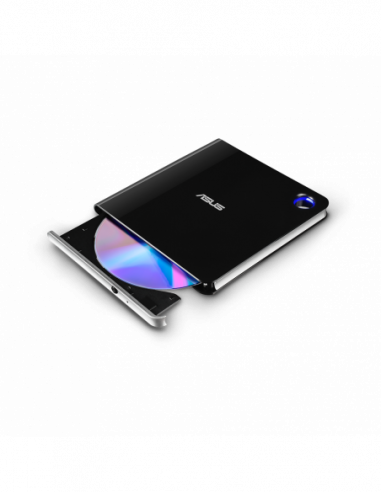 Внешние приводы DVD-RW Slim Size USB2.0 External Slim 6x Blue-ray Writer ASUS SBW-06D5H-U, Black, (USB3.1), Retail