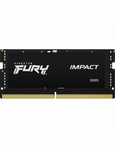 SO-DIMM DDR5 32GB DDR5-5600MHz SODIMM Kingston FURY Impact (KF556S40IB-32), CL40, 1.1V, Intel XMP 3.0, Black