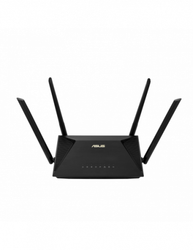 Routere fără fir Wi-Fi 6 Dual Band ASUS Router RT-AX53U, 1800Mbps, OFDMA, Gbit Ports, USB2.0