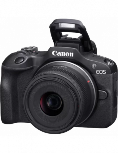 Aparate foto fără oglindă DC Canon EOS R100 Black amp- RF-S 18-45mm f4.5-6.3 IS STM KIT
