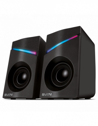 Boxe 2.0 Speakers SVEN 305 Black, 6w, USB power DC 5V light