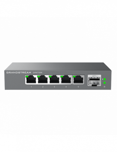 Comutatoare negestionate 10-100Mbps-1-2,5-10 Gbps .5-port 101002500Mbps Switch Grandstream GWN7700M, 1xSFP+ 110Gbps, steel case
