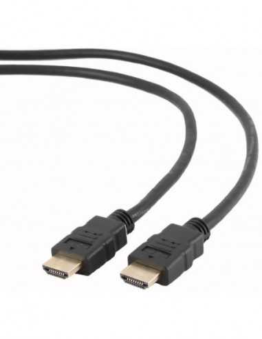 Cabluri video HDMI - VGA - DVI - DP Cable HDMI to HDMI 3.0m Cablexpert male-male, V1.4, Black, CC-HDMI4-10
