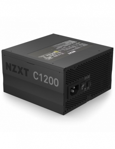 Блоки питания для ПК NZXT Power Supply ATX 1200W NZXT C1200, 80+ Gold, 135 mm fan, ATX 3.0, Zero RPM Fan mode, Full Modular