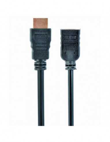 Видеокабели HDMI / VGA / DVI / DP Cable HDMI male to HDMI female 1.8m Cablexpert male-female, V1.4, Black, CC-HDMI4X-6