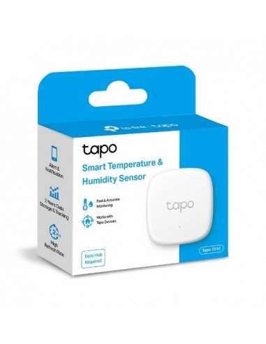 Защитные системы TP-Link Wireless Smart Temperature amp- Humidity Sensor Tapo T310, White