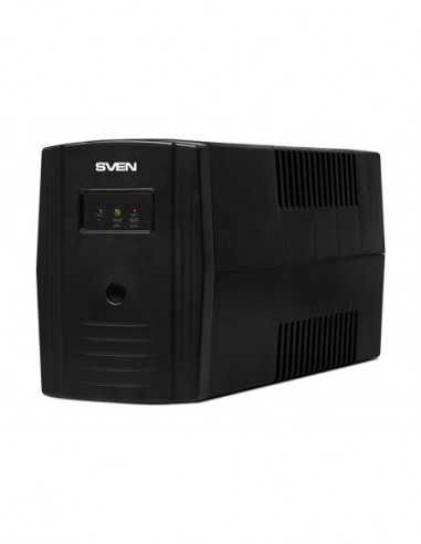 UPS SVEN UPS SVEN Pro 600, 600VA360W, Line Interactive, AVR, LED, 2xShuko Sockets