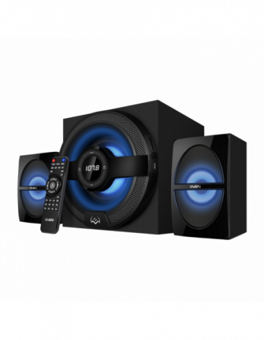 Boxe 2.1 Speakers SVEN MS-2085 SD-card, USB, FM, remote control, Bluetooth, Black, 60w30w + 2x15w2.1