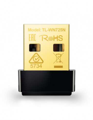 Adaptoare fără fir USB USB2.0 Wireless N Nano Adapter TP-LINK TL-WN725N, 150Mbps