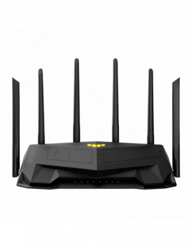 Беспроводные маршрутизаторы Wi-Fi 6 Dual Band ASUS TUF Gaming Router TUF-AX6000, 6000Mbps, OFDMA, 4xGbit, 1x2.5Gbit, 2.5Gbit WAN