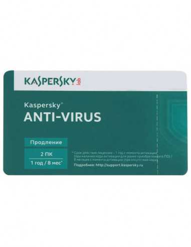 Kaspersky Kaspersky Anti-Virus Card 2 Dt 1 Year Renewal