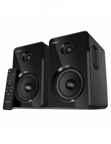 Boxe 2.0 din lemn Speakers SVEN SPS-725 Bluetooth, Remote, Black, 50w