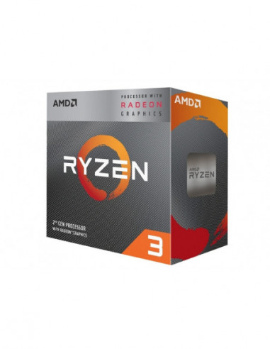 Procesor AM4 APU AMD Ryzen 3 3200G (3.6-4.0GHz, 4C4T,L2 2MB,L3 4MB,12nm, Vega 8 Graphics, 65W), Socket AM4, Tray