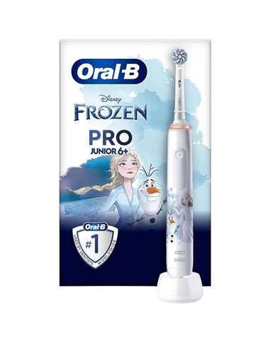 Электрическая зубная щетка Braun Oral-B Junior Frozen PRO 3, Белый