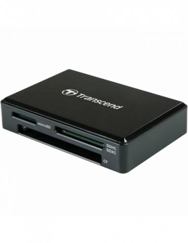Cititoare de carduri USB Card Reader Transcend TS-RDC8K Black, USB3.1 Type-C (All-in-1)