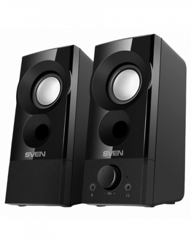 Boxe 2.0 Speakers SVEN 357 Black, 6w, USB DC 5V power