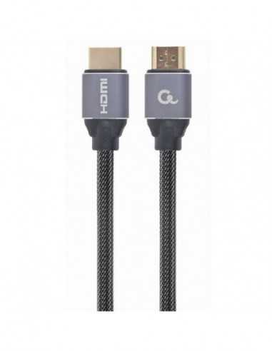 Cabluri video HDMI - VGA - DVI - DP Blister retail HDMI to HDMI with Ethernet Cablexpert Premium series, 10 m, 4K UHD, CCBP-HDMI