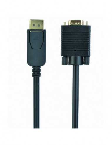 Видеокабели HDMI / VGA / DVI / DP Cable DP to VGA 5.0m Cablexpert, CCP-DPM-VGAM-5M