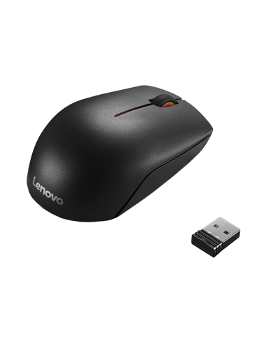 Mouse Wireless Lenovo 300 Compact, Negru