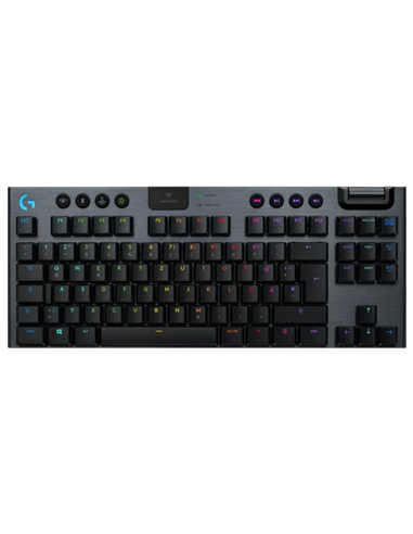 Tastatură Logitech G915 TKL, Fără fir, Carbon