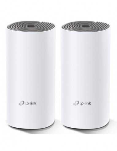 Routere fără fir Wireless Whole-Home Mesh Wi-Fi System TP-LINK Deco E4(2-pack), AC1200 MU-MIMO Dual-Band, up to 260 m3