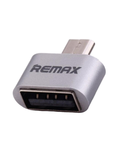 Adaptor USB Remax RA-OTG, Micro-USB/USB Type-A (F), Argintiu