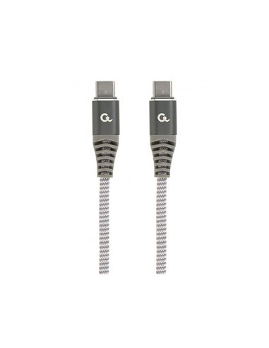 Cablu încărcare și sincronizare Cablexpert CC-USB2B-CMCM60-1.5M, USB Type-C/USB Type-C, 1,5m, Alb