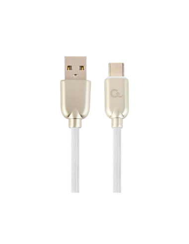 Кабель для зарядки и синхронизации Cablexpert CC-USB2R-AMCM-2M-W, USB Type-A/USB Type-C, 2м, Белый