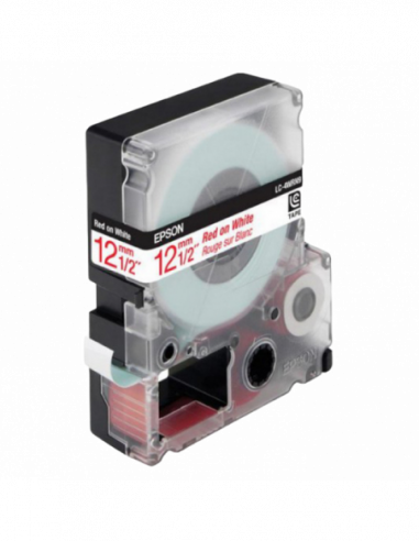 Cartuș de etichete Epson Tape Cartridge EPSON 12mm9m, Std RedWht, LK4WRN C53S654011