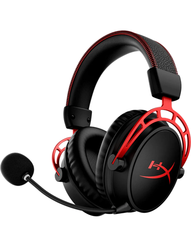 Căști gaming HyperX Cloud Alpha Wireless, Fără fir, Negru/Rosu