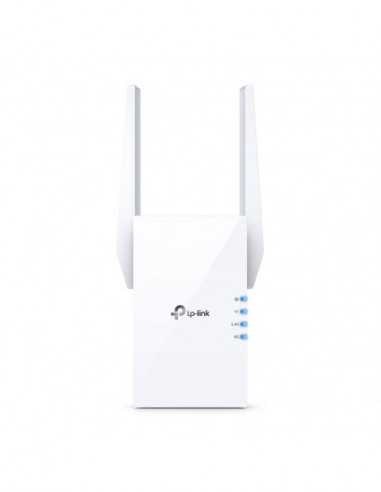 Беспроводные точки доступа Wi-Fi AX Dual Band Range ExtenderAccess Point TP-LINK RE505X, 1500Mbps, 2xExt Ant, Intgr Pwr Plug