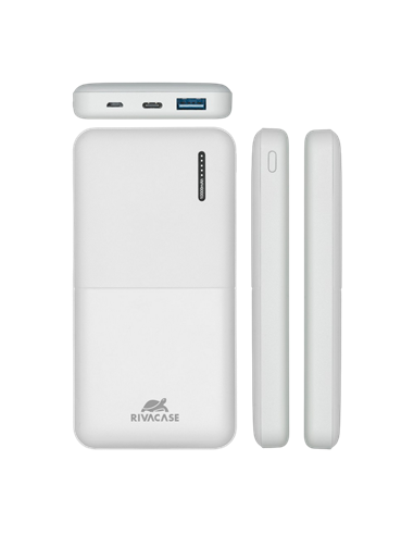 Acumulator extern RivaCase VA2531, 10000mAh, Alb