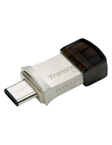 USB Flash накопитель Transcend JetFlash 890, 128Гб, Серебристый