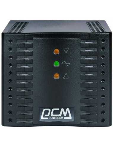 Stabilizatoare Stabilizer Voltage PowerCom TCA-1200, 1200VA600W, Black, 4 Shuko socket