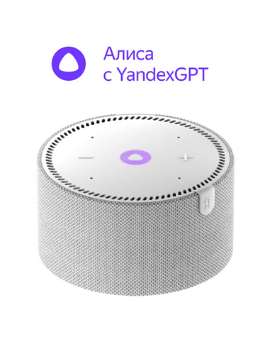 Умная колонка Yandex Station Mini YNDX-00021G, YandexGPT, Серый