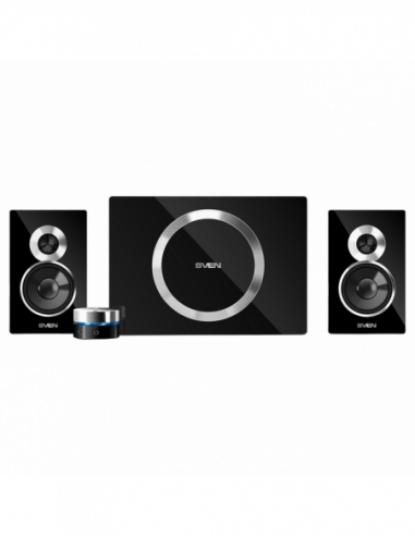 Boxe 2.1 Speakers SVEN MS-1095 Black Silver, 48w 20w + 2x14w 2.1