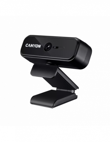 Camera PC Canyon PC Camera Canyon C2N, 1080p30fps, Sensor 2 MP, FoV 88, Shutter, Microphone, Black