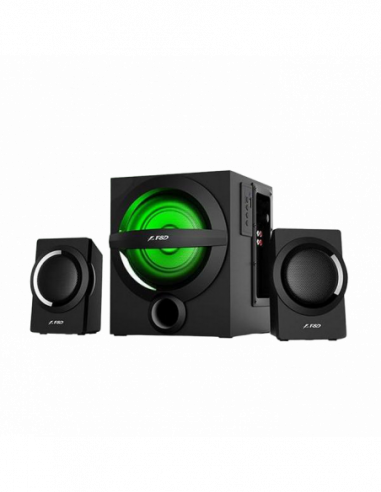 Boxe 2.1 Speakers Famp-D A140X Black, Bluetooth, USB reader, LED, Remote control, 37w 13w + 2 x 12w 2.1