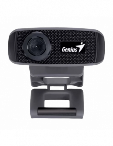 Камера для ПК Genius Camera Genius FaceCam 1000X V2, 720p, Sensor 1.0 MP, Manual focus, FoV 90, Microphone, Black, USB