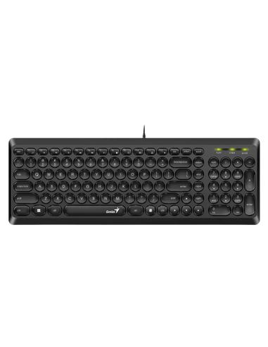 Tastatură Genius SlimStar Q200, Cu fir, Negru