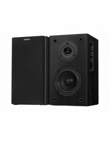 Колонки 2.0 деревянные Speakers SVEN SPS-614 Black, Bluetooth, 40w
