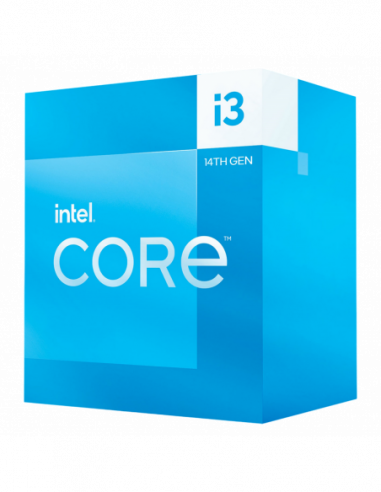 Процессор 1700 Alder Lake CPU Intel Core i3-14100 3.5-4.7GHz (4P+0E8T,12MB,S1700, 10nm, Integ. UHD Graphics 730, 60W) Tray