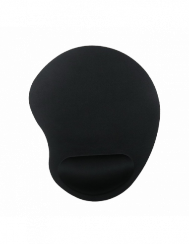Коврики для мыши Mouse Pad Gembird MP-ERGO-01, 240 × 200 × 4mm, Cloth, Gel wrist support, Black