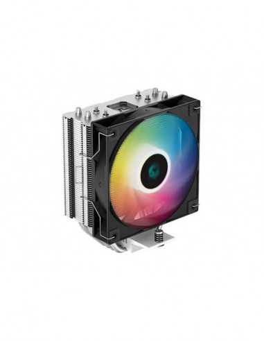 Кулер Intel/AMD AC Deepcool AG400 BK ARGB (≤31.6dB, 500-2000RPM, 75.89 CFM, 120mm, ARGB, 220W, 4x6mm, 614g.)