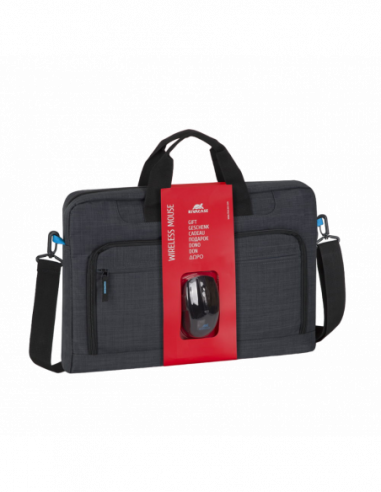 Сумки Rivacase 17.3 NB bag - Rivacase 8058 Black + Wireless Mouse